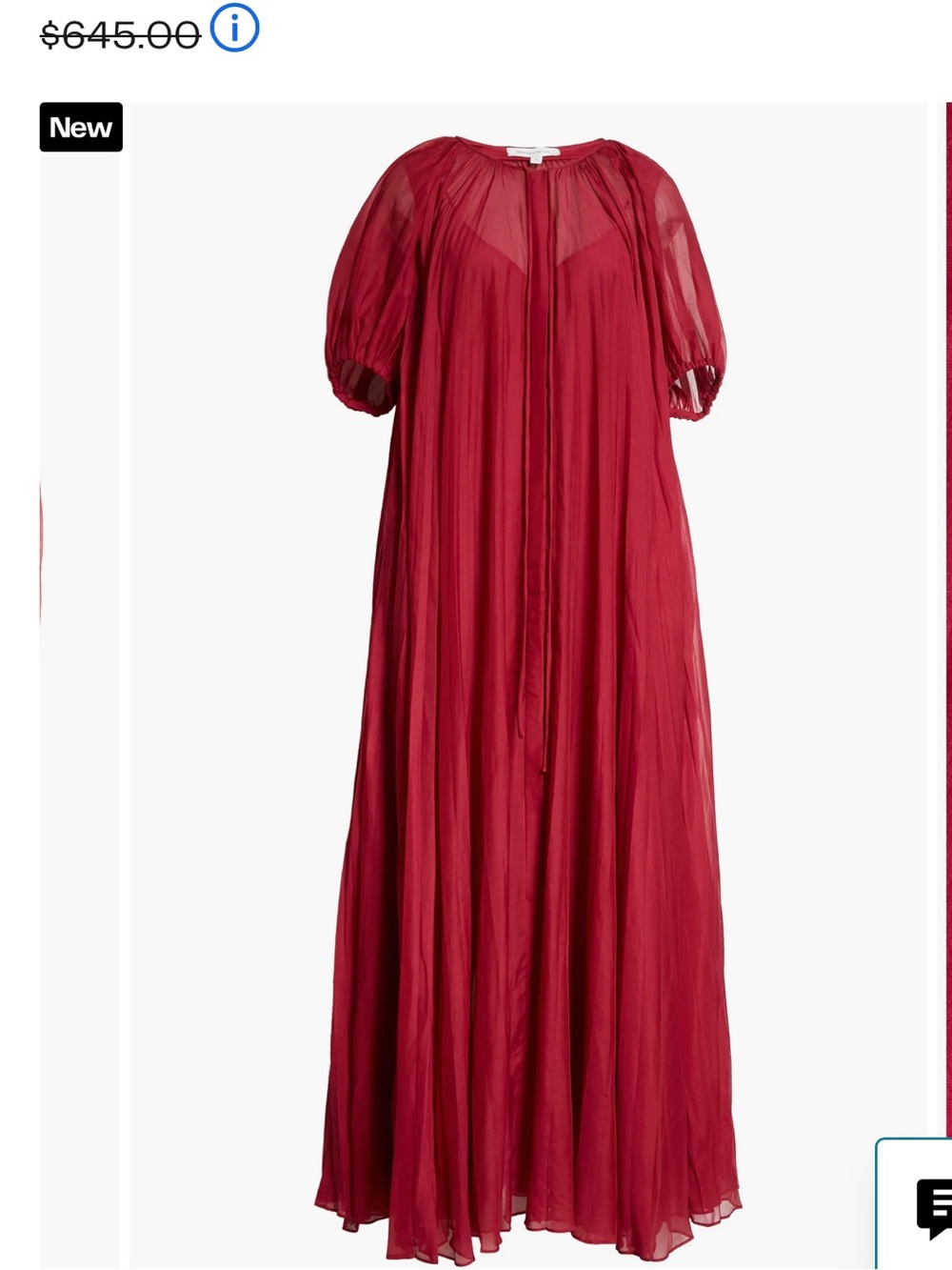 Sunburst Pleat Elbow Sleeve Maxi Dress - Picture 6 of 7